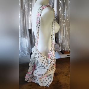 Free People airy light sheer boho shoulder or crossbody tote bag